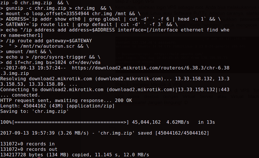 Cara Install Mikrotik di VPS