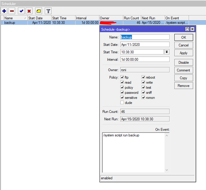 Cara Backup konfigurasi mikrotik ke email gmail